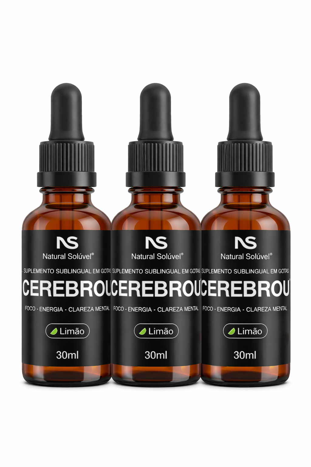 CEREBROU® – Suplemento Alimentar Sublingual em Gotas – Limão 30 ml
